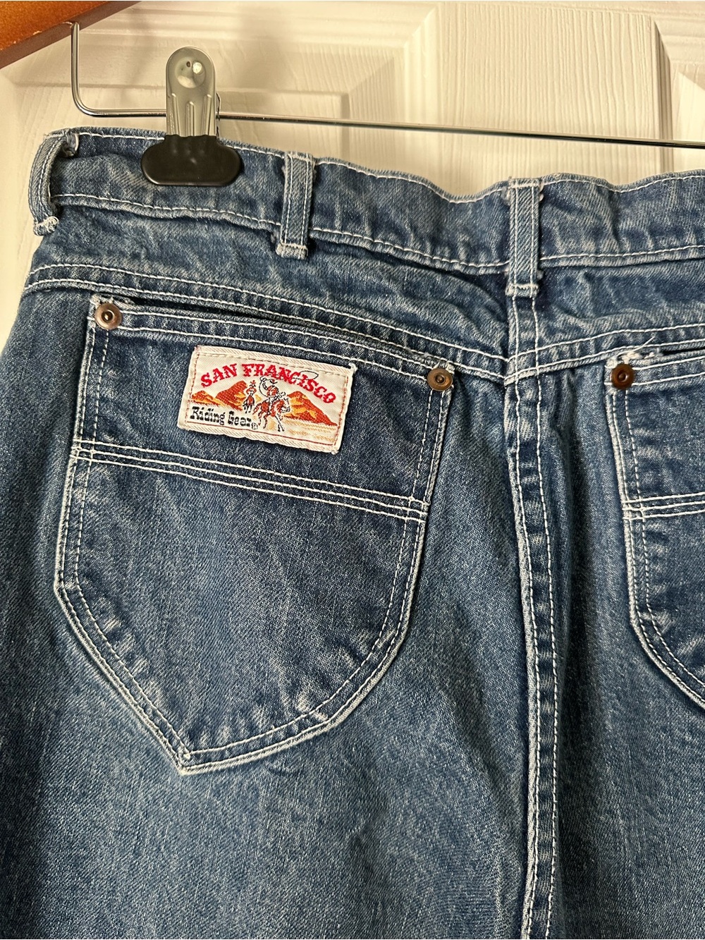 VTG San Francisco Riding Gear blue jeans